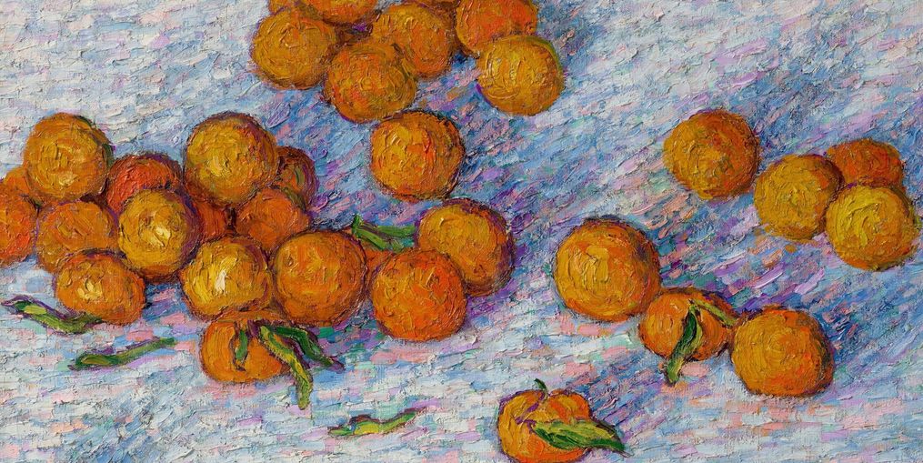 Oranges across the table