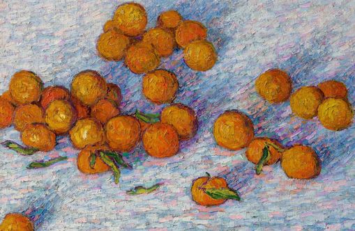Oranges across the table