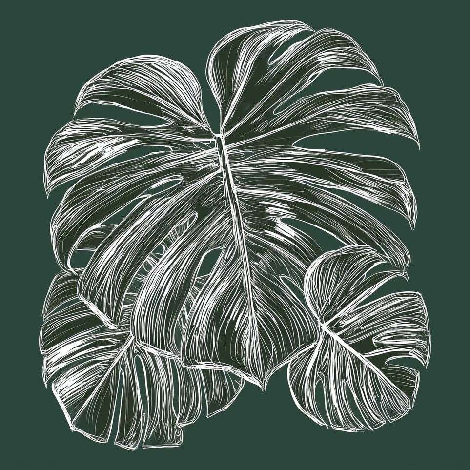White veins on green field