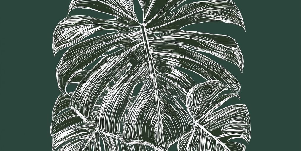 White veins on green field