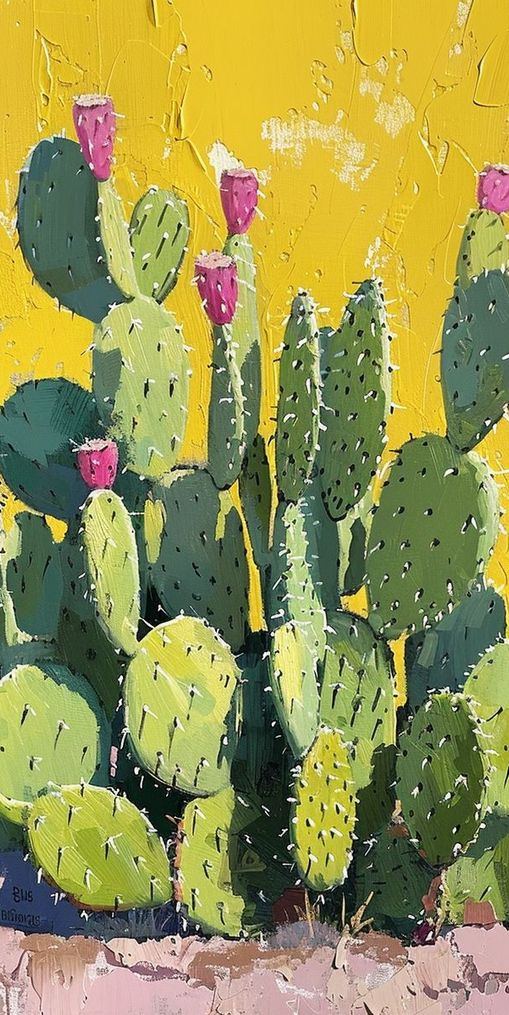 Pink blooms in yellow heat
