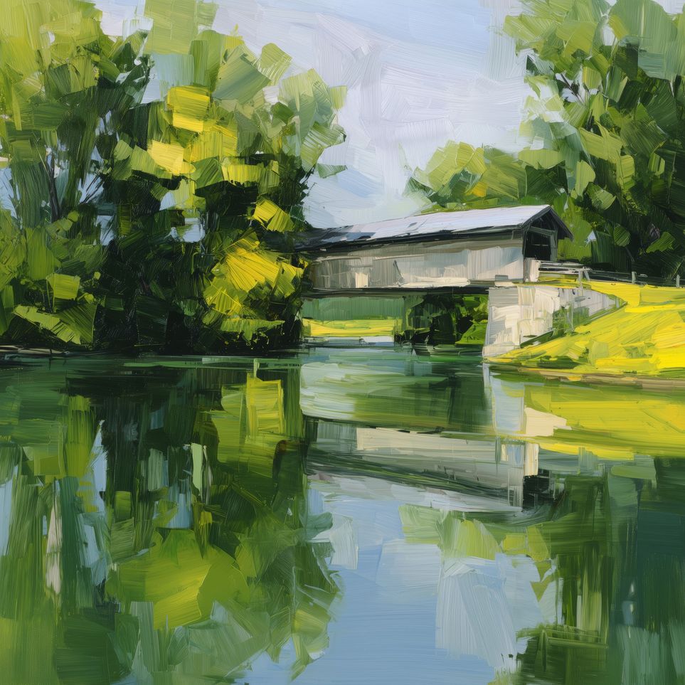 Covered Bridge in Summer