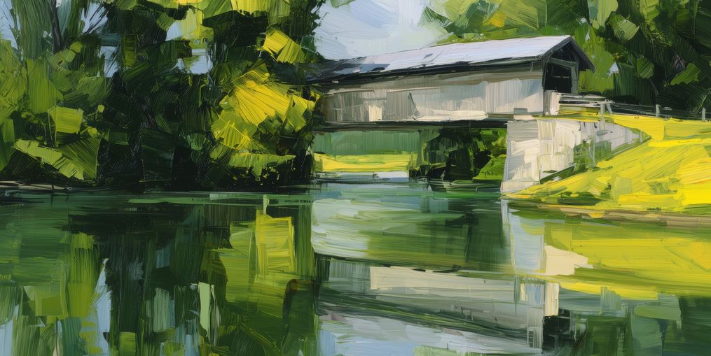 Covered Bridge in Summer