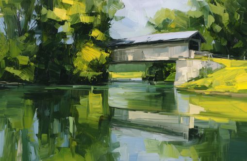 Covered Bridge in Summer
