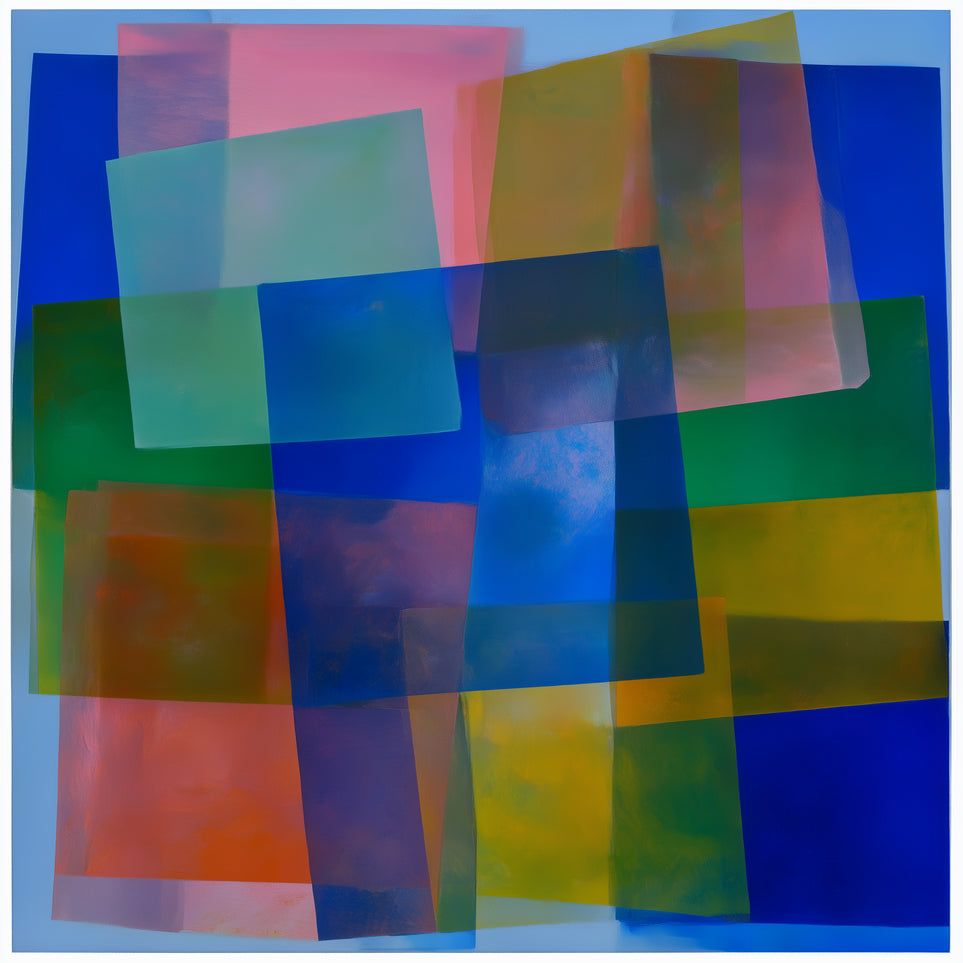 Blue pooling through pink veils
