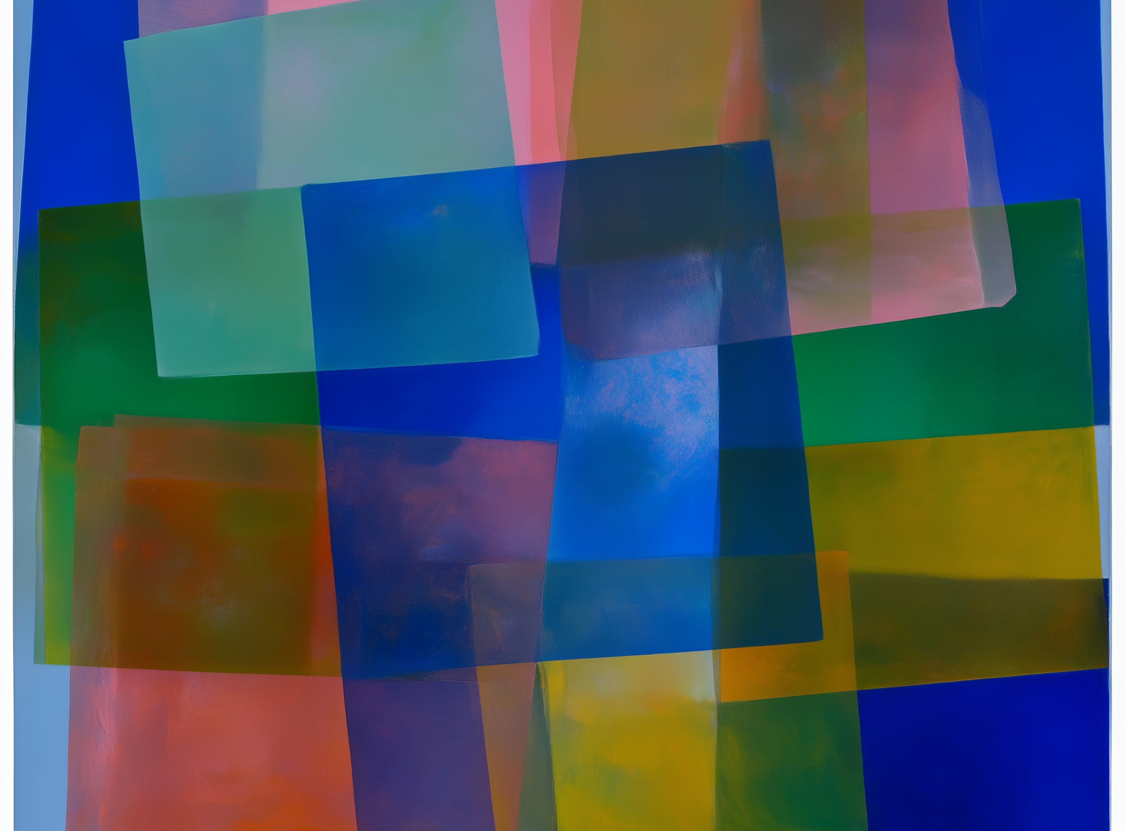 Blue pooling through pink veils
