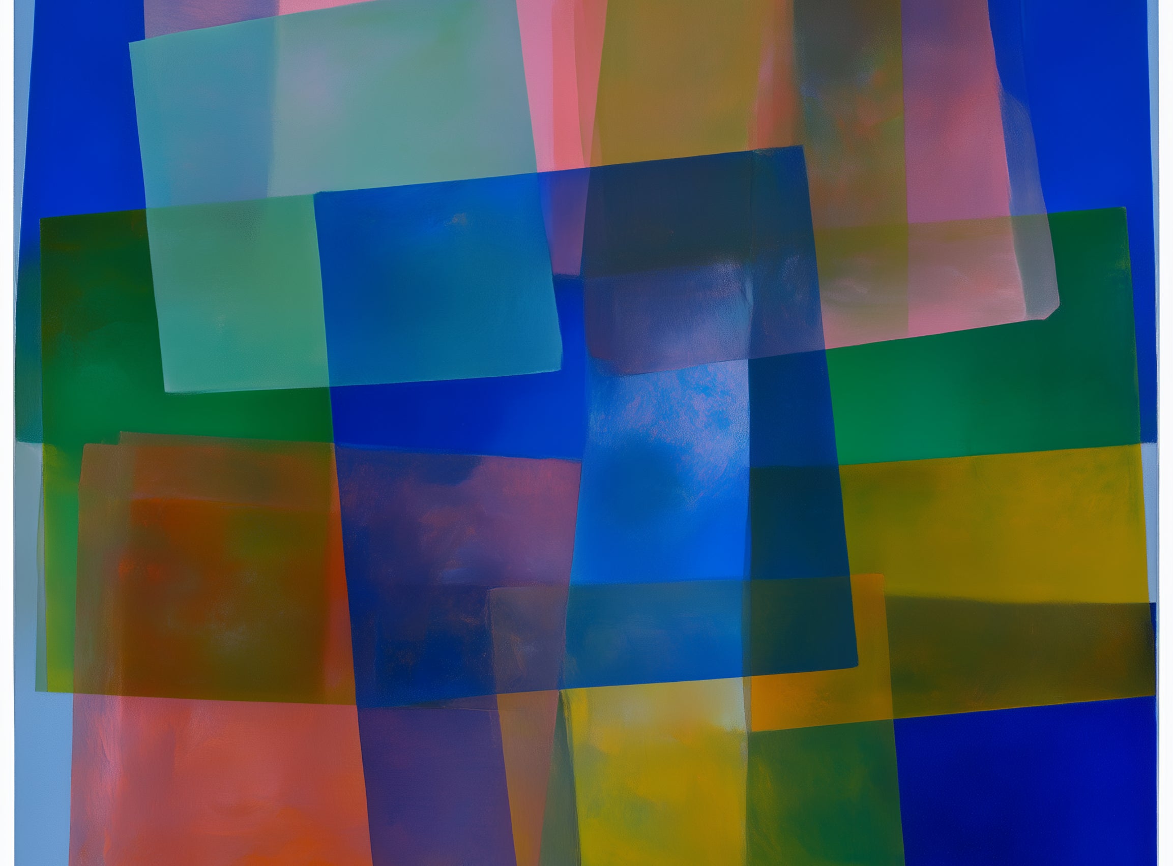 Blue pooling through pink veils
