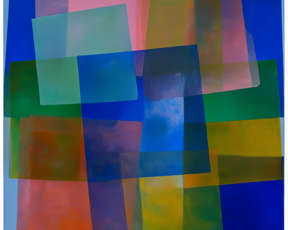 Blue pooling through pink veils