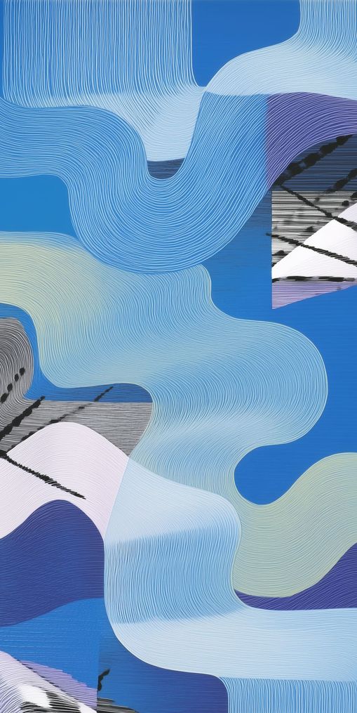 Waves within blue blocks