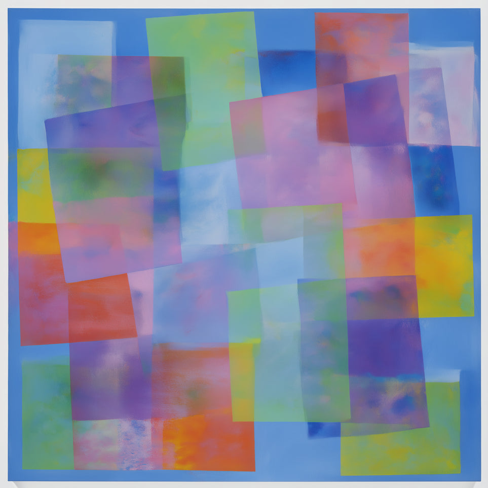 Blue field under shifting pastels
