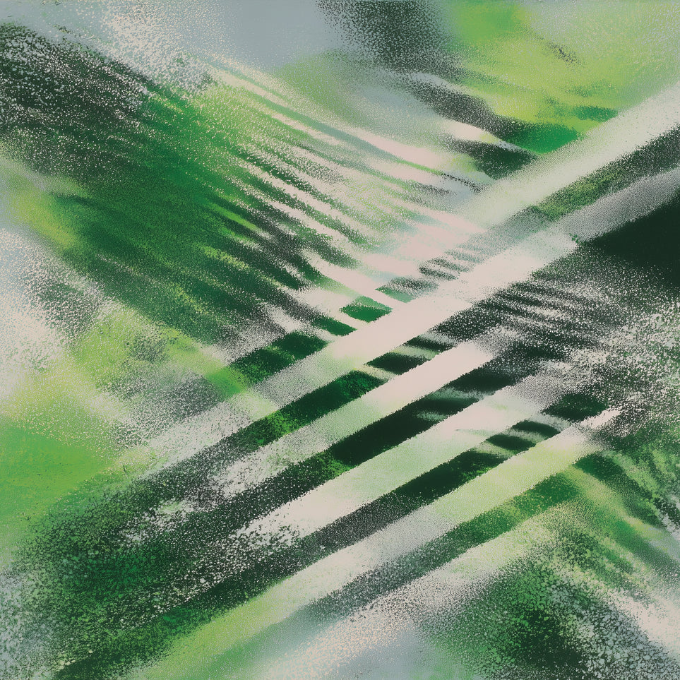White X across green field