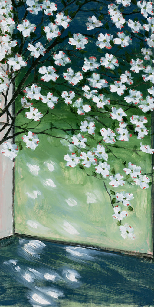Blossoms at the windowpane