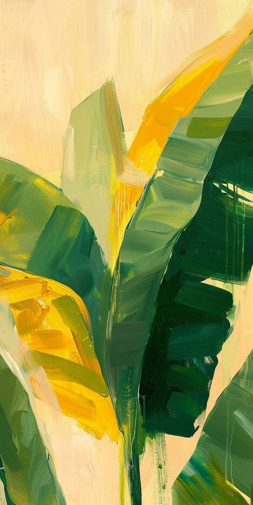Yellow breaks through green leaves