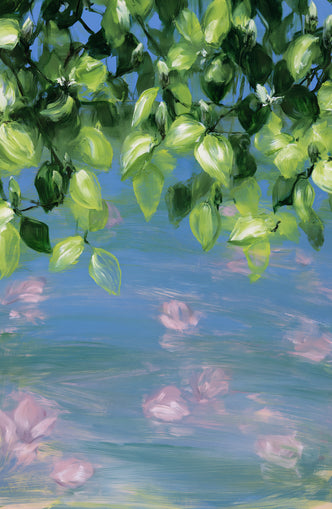 Petals under the leaves