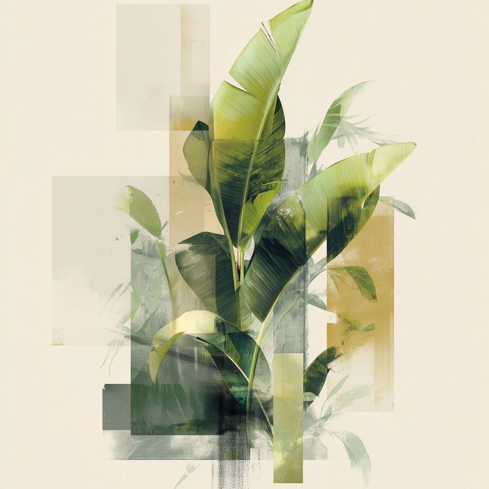 Leaves through quiet panels