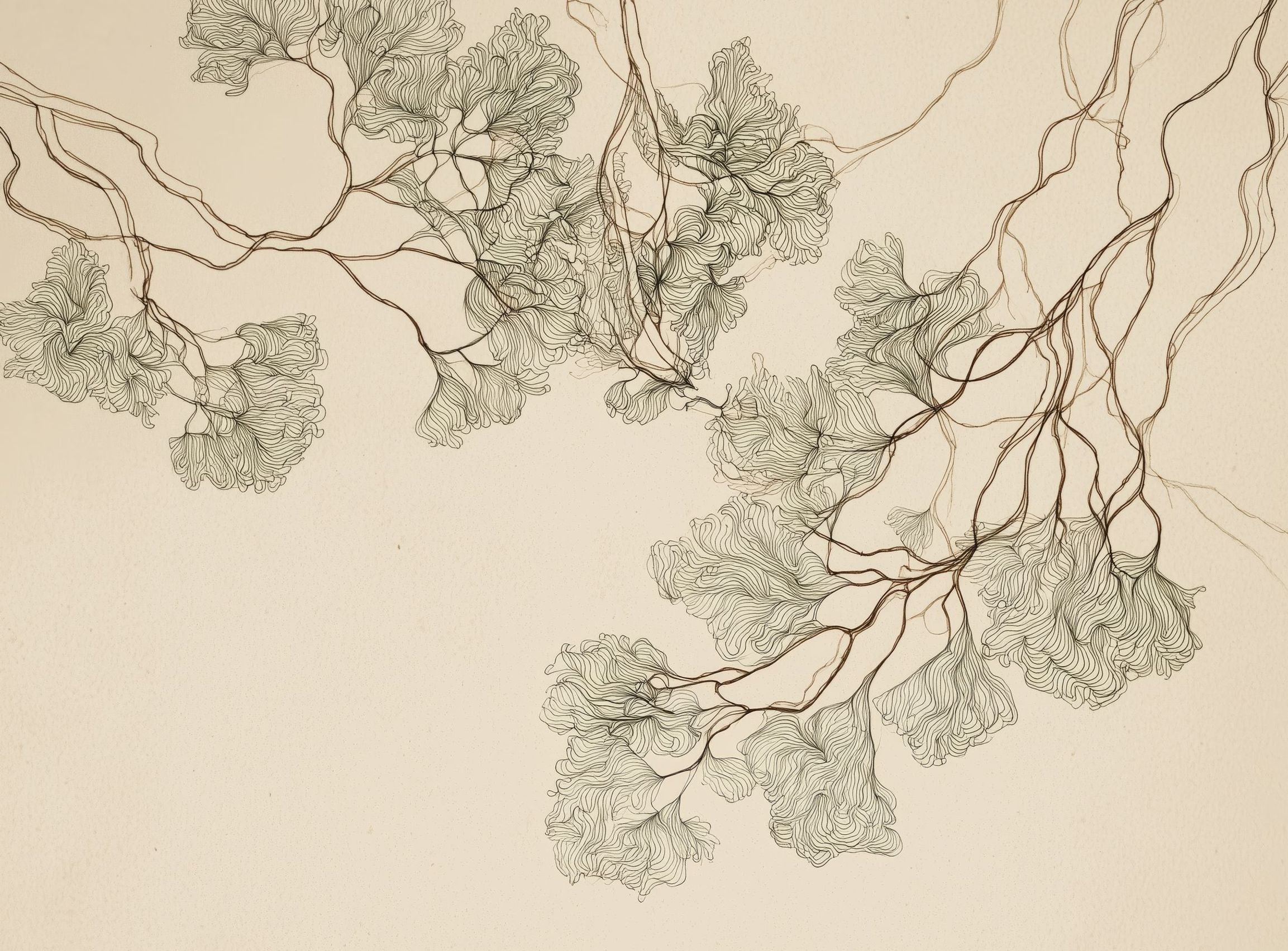 A Field of Drawn Canopies