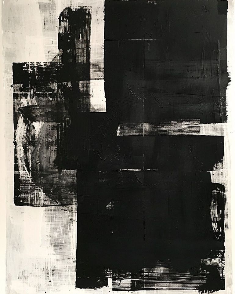 Black weight on pale ground