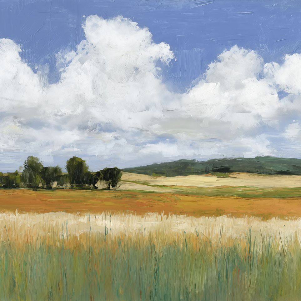 Meadow Under Clouds