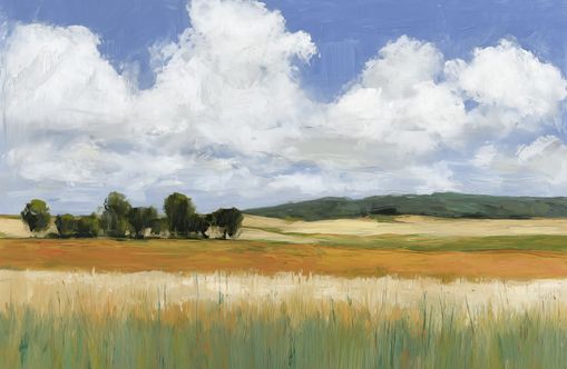 Meadow Under Clouds