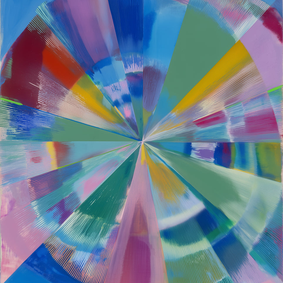 Scraped color at the center