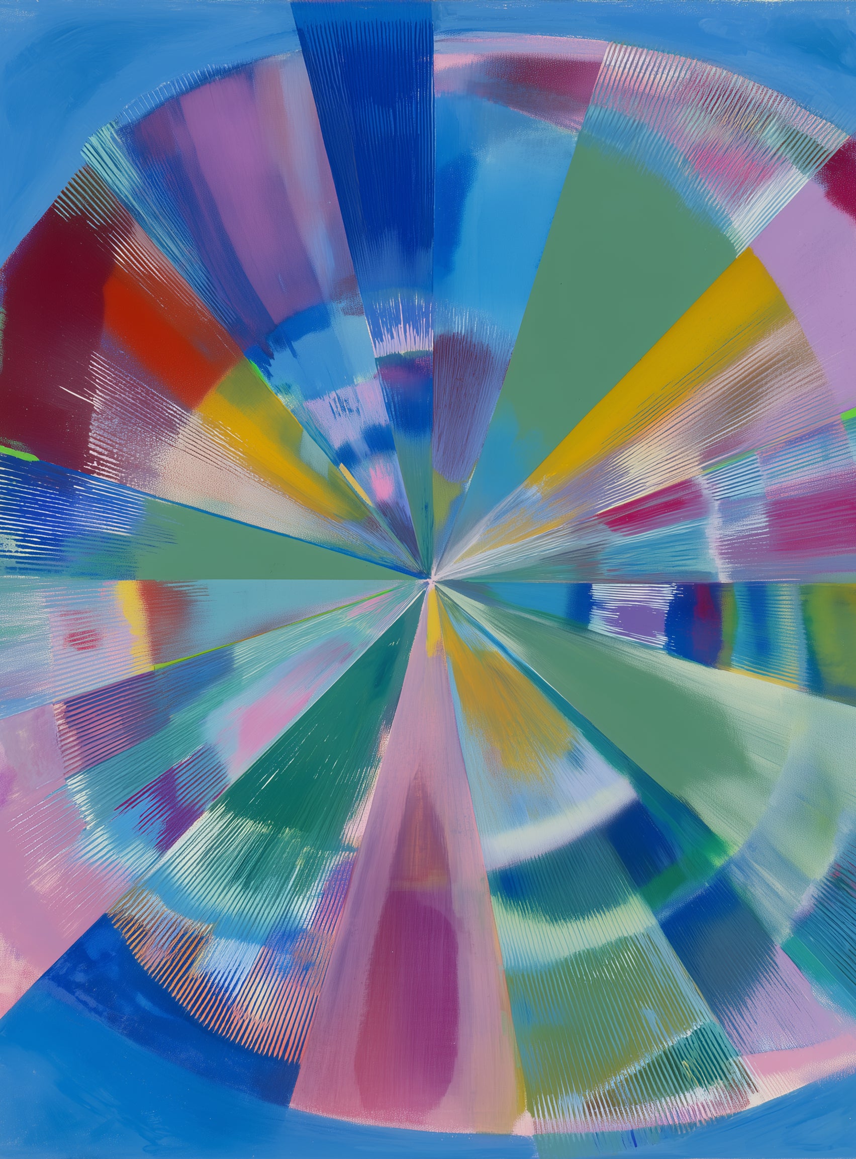 Scraped color at the center