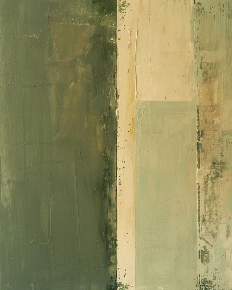 Pale seam in olive field