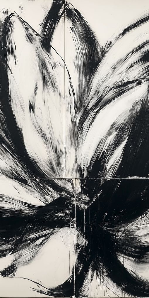 Black surges through white