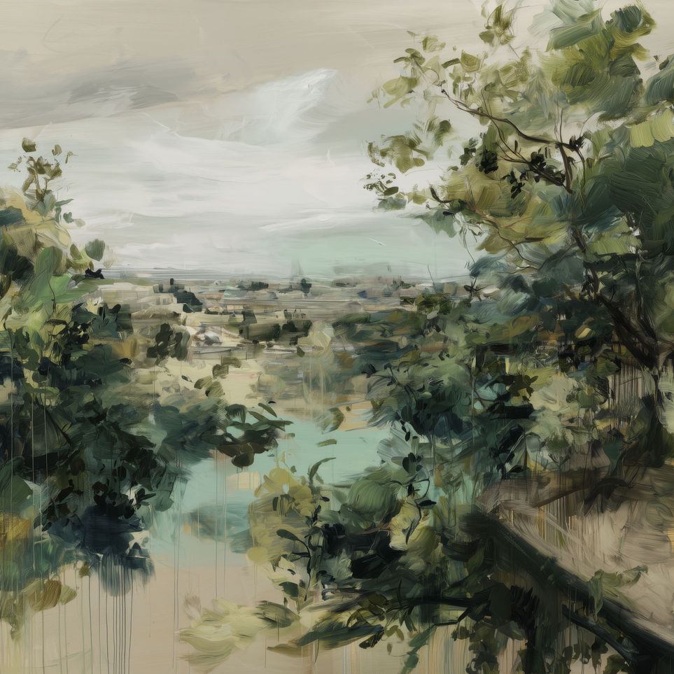 Layered Greens Before the Coast
