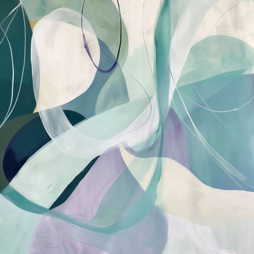 Teal and Lavender Arcs