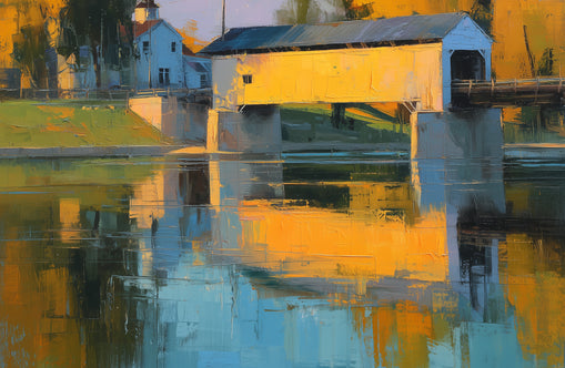 Golden Hour at the Covered Bridge