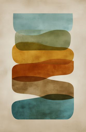 Ribbons of Muted Color