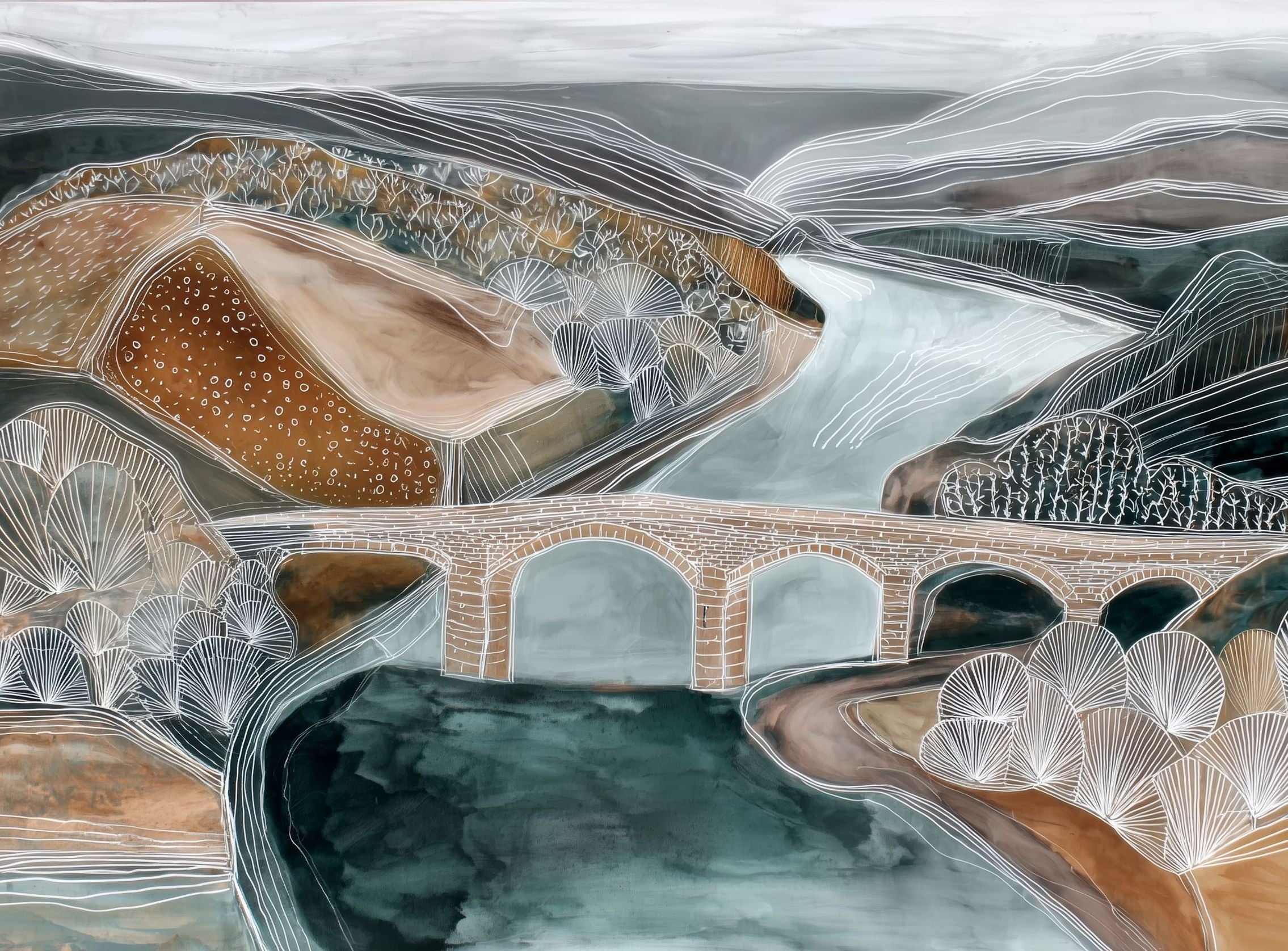 Three-Arch Stone Bridge