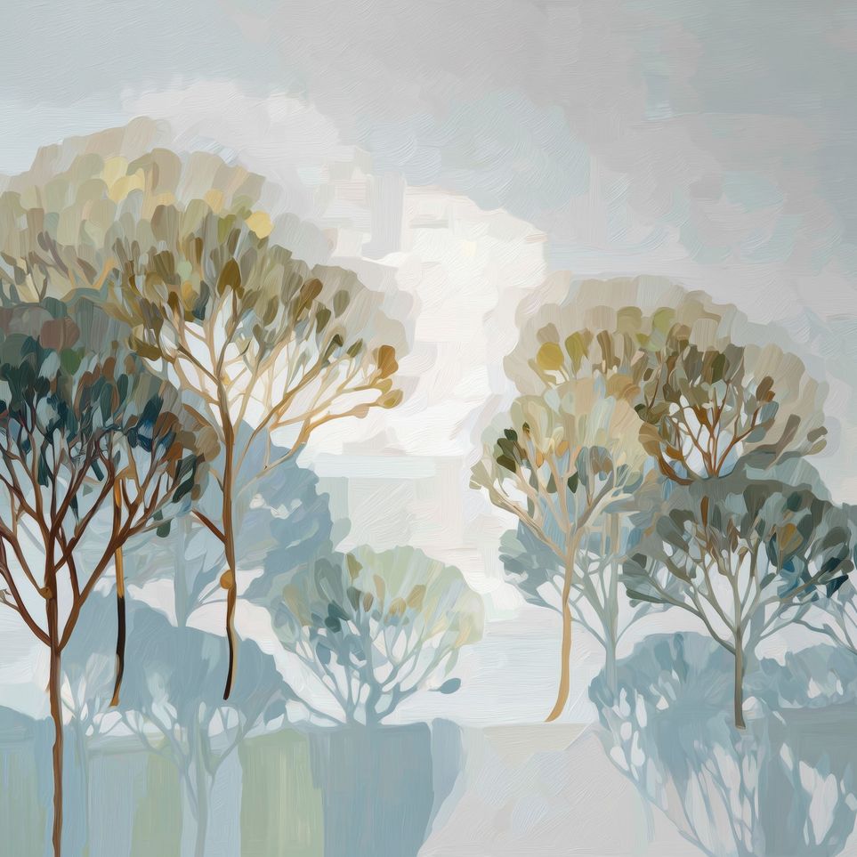 Tree Canopies in Soft Rows