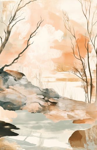 Ink Wash Over Stone Texture