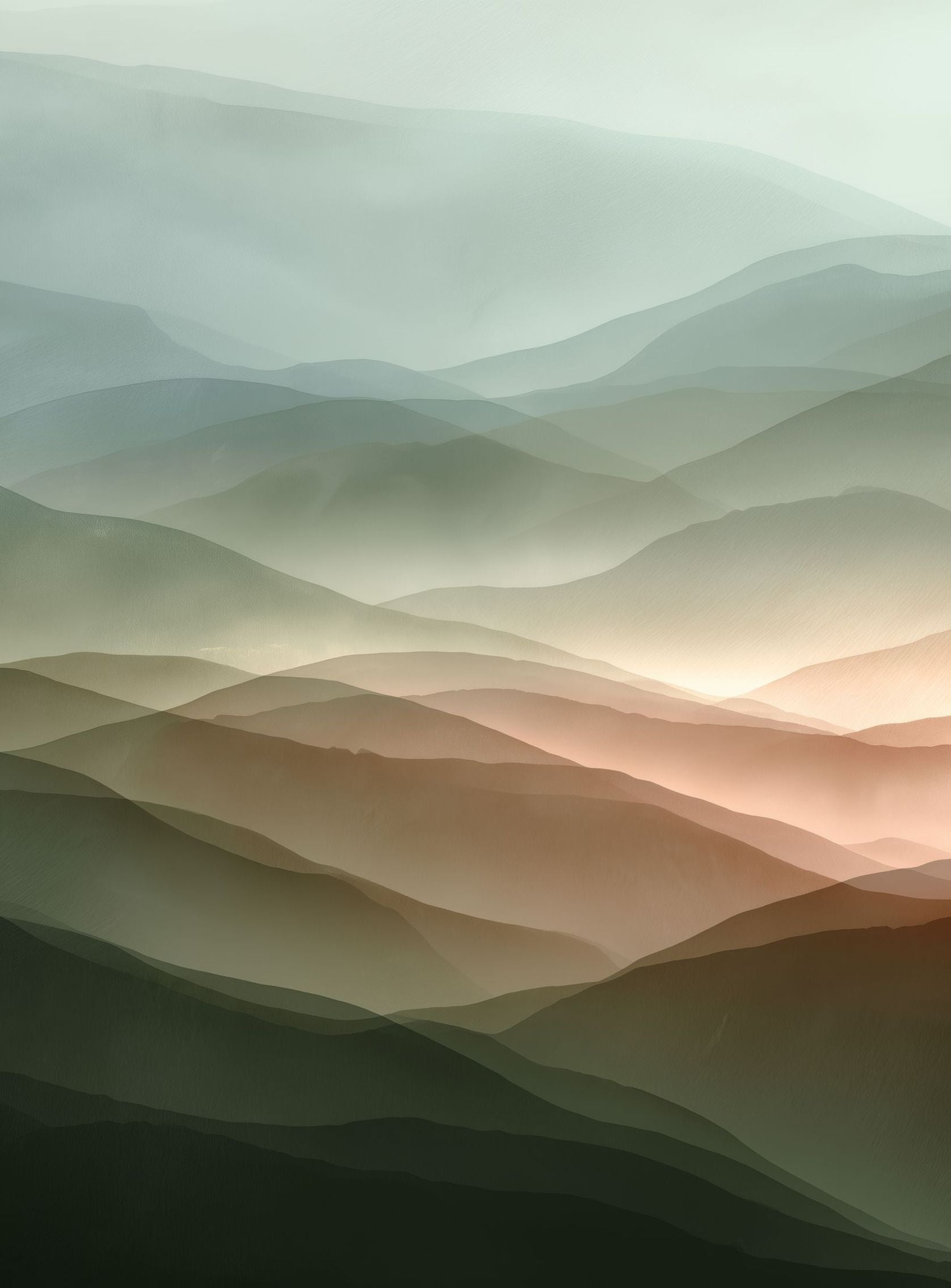 Mountains in Haze