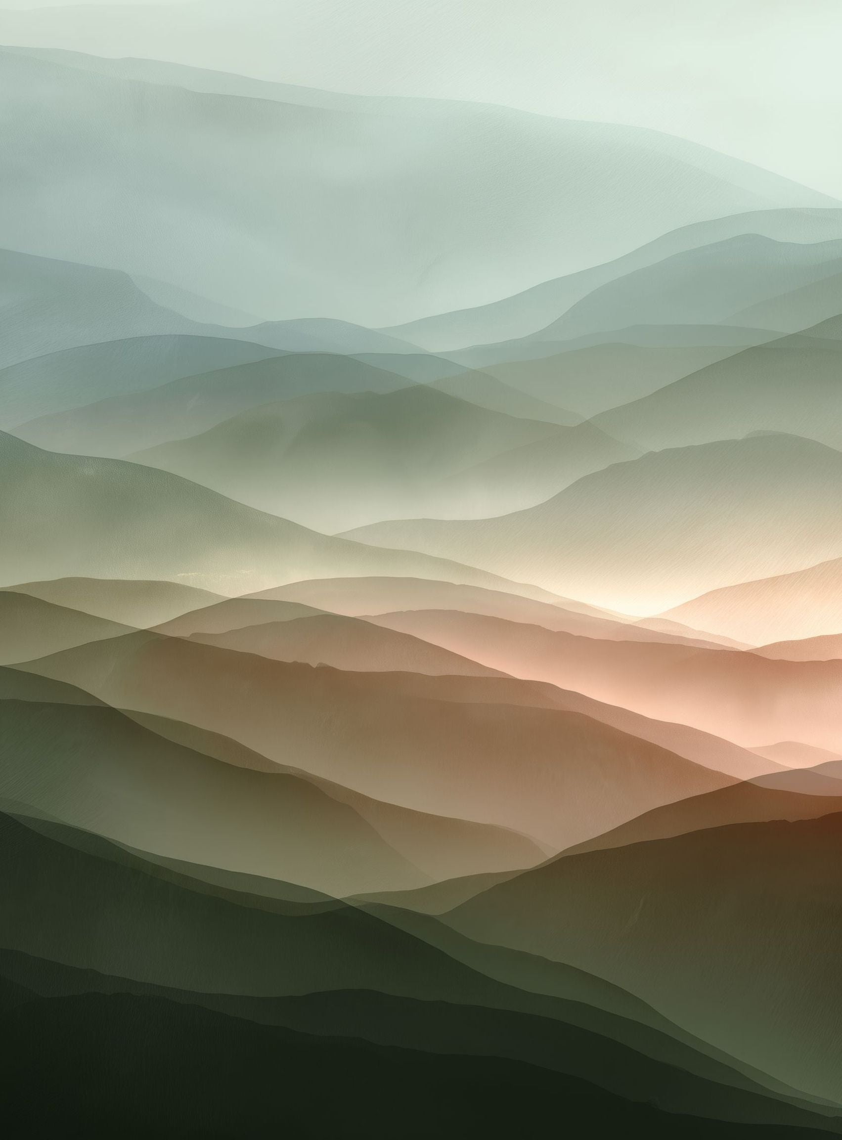 Mountains in Haze