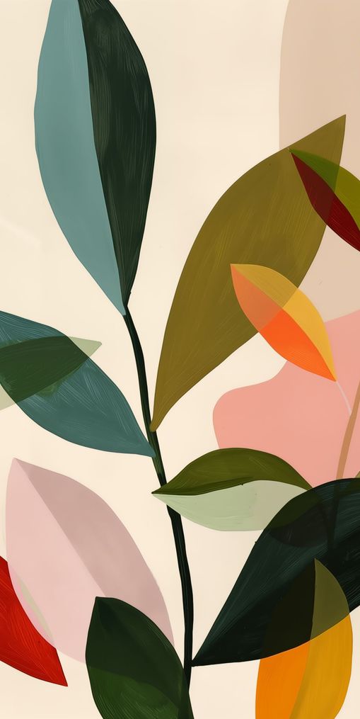 Cluster of Painted Leaves