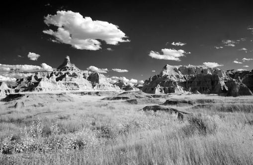 Badlands in Monochrome