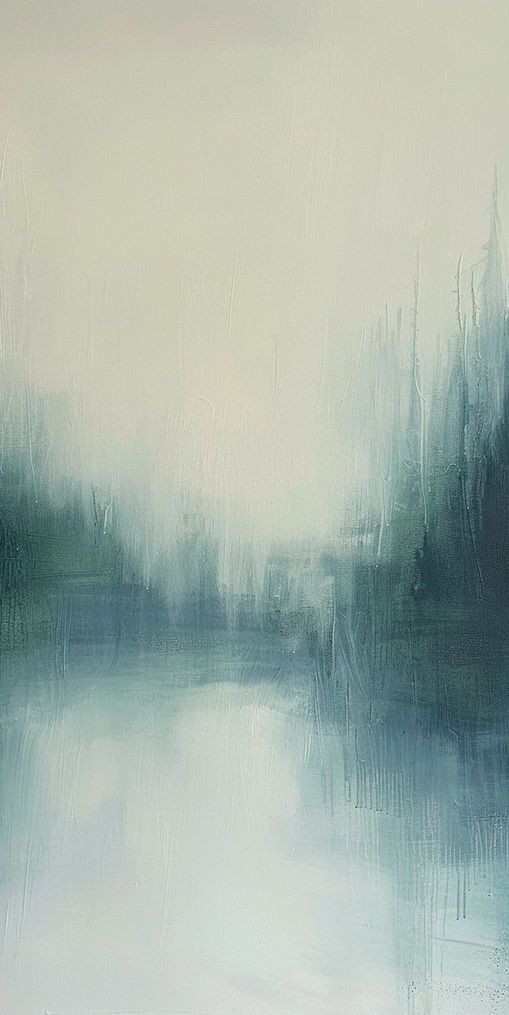 Pale sun over still water