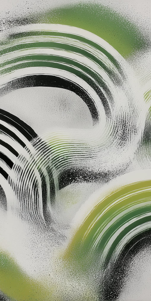 Green arcs across the haze