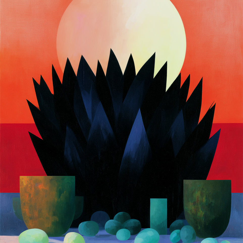 Fruit before the pale sun