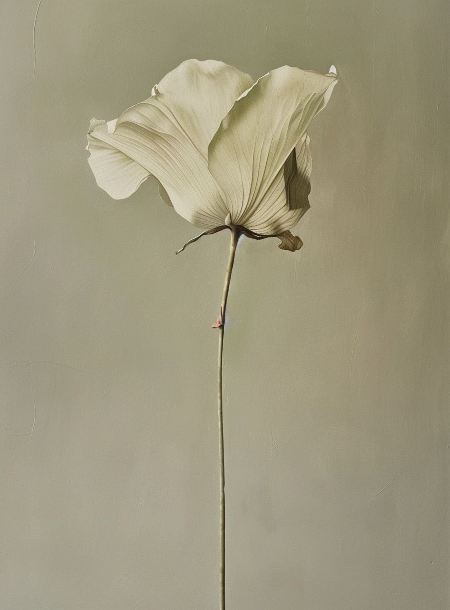 One flower and its hush