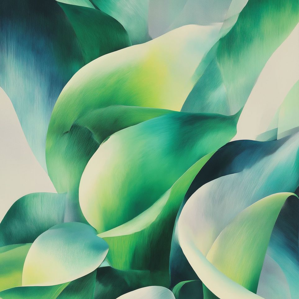 Calla lilies among green shadows