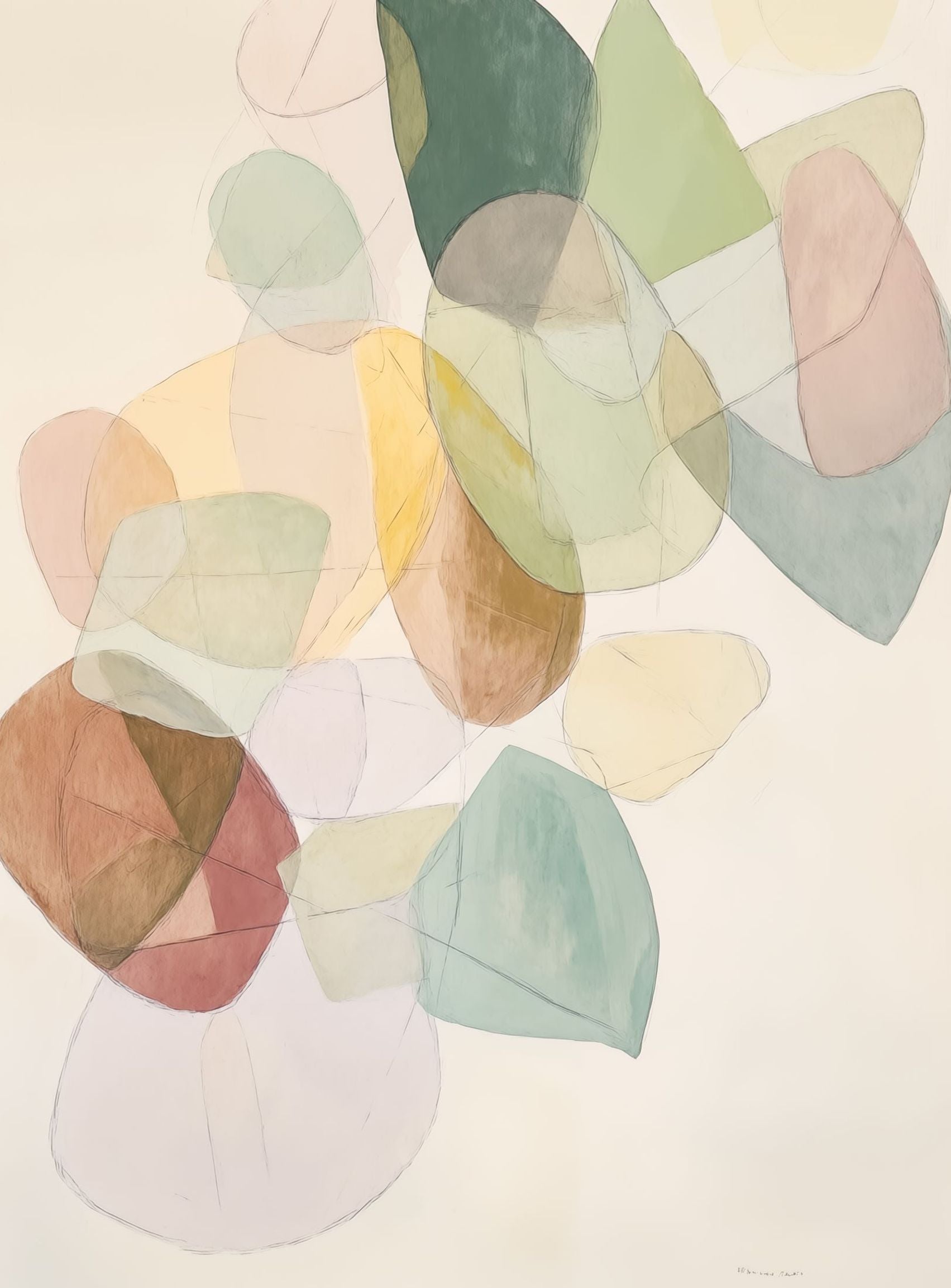Layered Forms on Paper