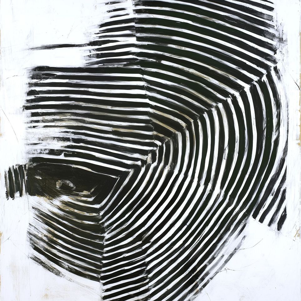 Black bands in white scrape