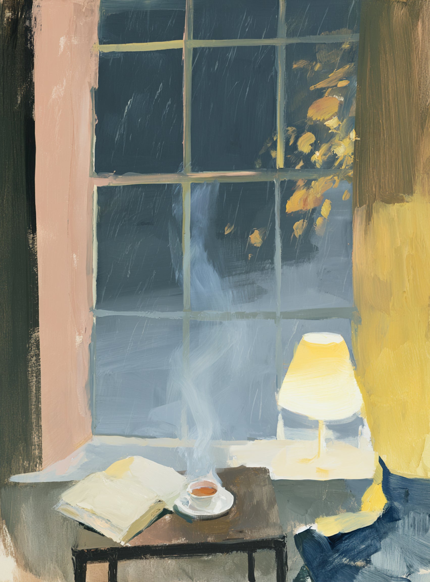 Steam in the windowlight