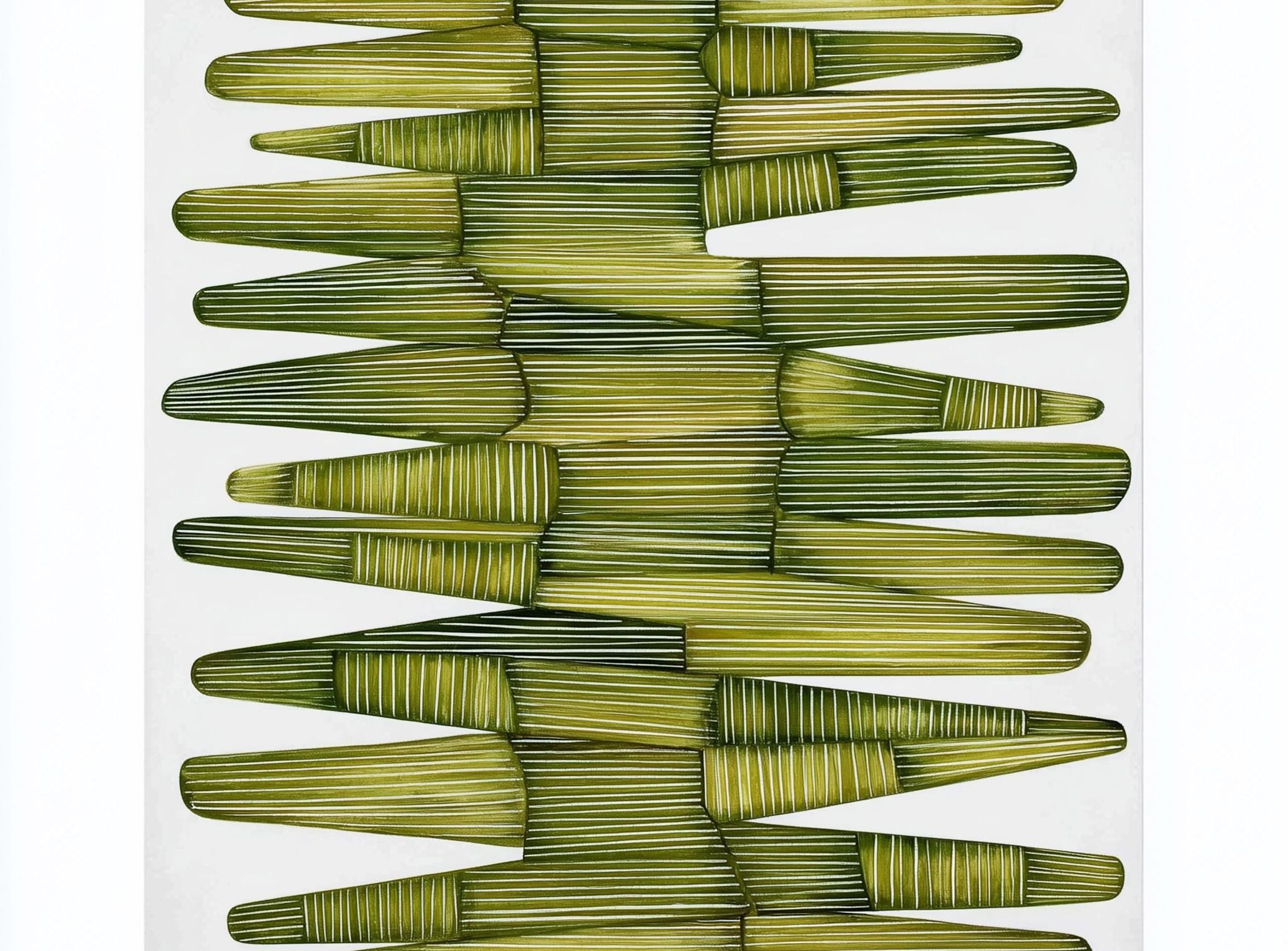 Olive green stacking lightens