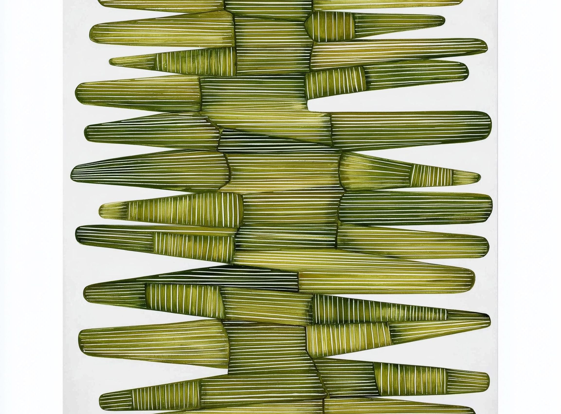 Olive green stacking lightens