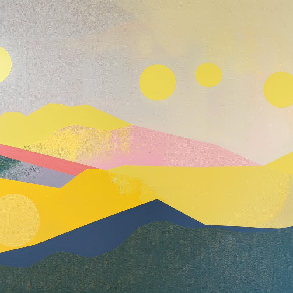 Many suns above the hills