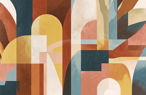 Ochre and Teal Held Apart